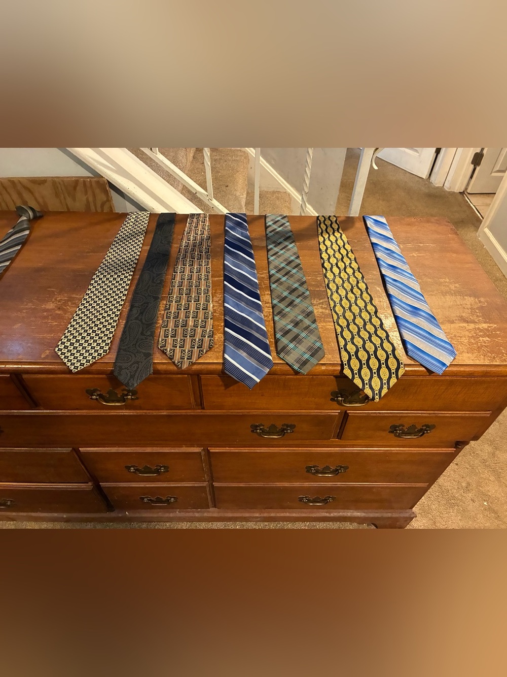 7 Men’s Ties. Clean and in Great Condition. $10 for All or $4.00 Each.